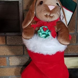 Vintage velveteen rabbit stalking